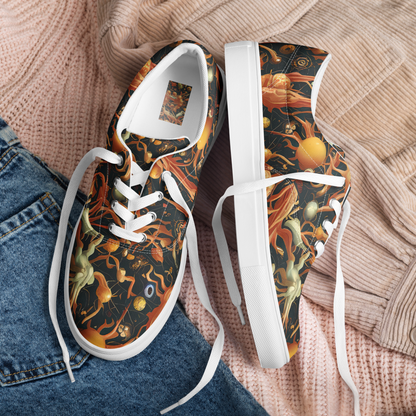 Women's Lace-Up Canvas Shoes - Bosschaert's Nebula