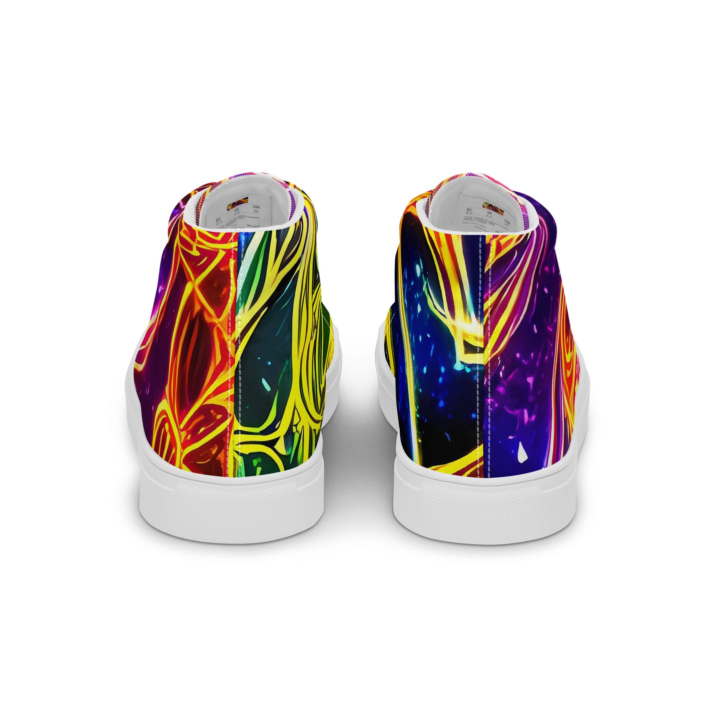 Women's High Top Canvas Shoes - Dancing in the Ether