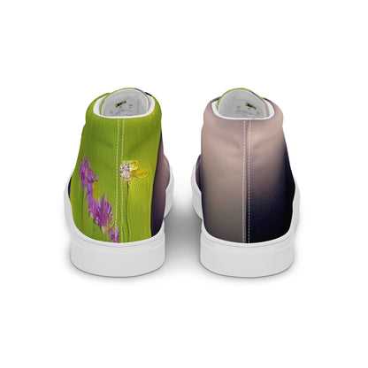 Women's High Top Canvas Shoes - Verdant Safari