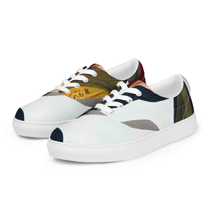 Women's Lace-Up Canvas Shoes - Analog Dreams