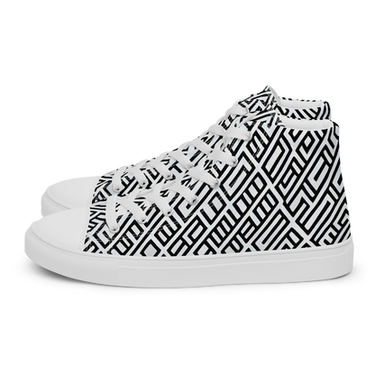 Women's High Top Canvas Shoes - Fashionable, Psychedelic Deep Space, Howard Butterworth, Francois Bocion