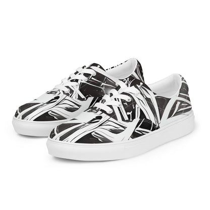Women's Lace-Up Canvas Shoes - Twilight Vortex