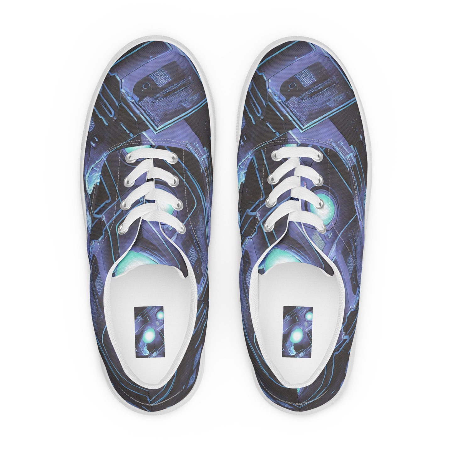 Men's Lace-Up Canvas Shoes - Galactic Circuit