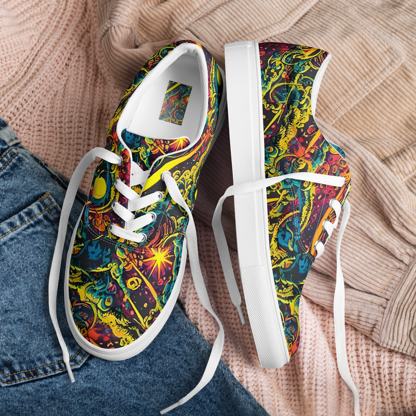 Women's Lace-Up Canvas Shoes - Gogos Galaxy