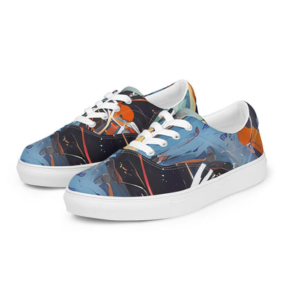 Women's Lace-Up Canvas Shoes - Neo-Splash Labyrinth