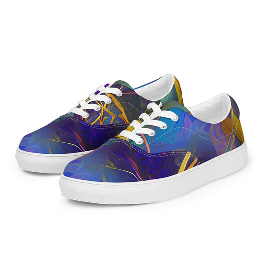 Women's Lace-Up Canvas Shoes - Vivid Dreamweave