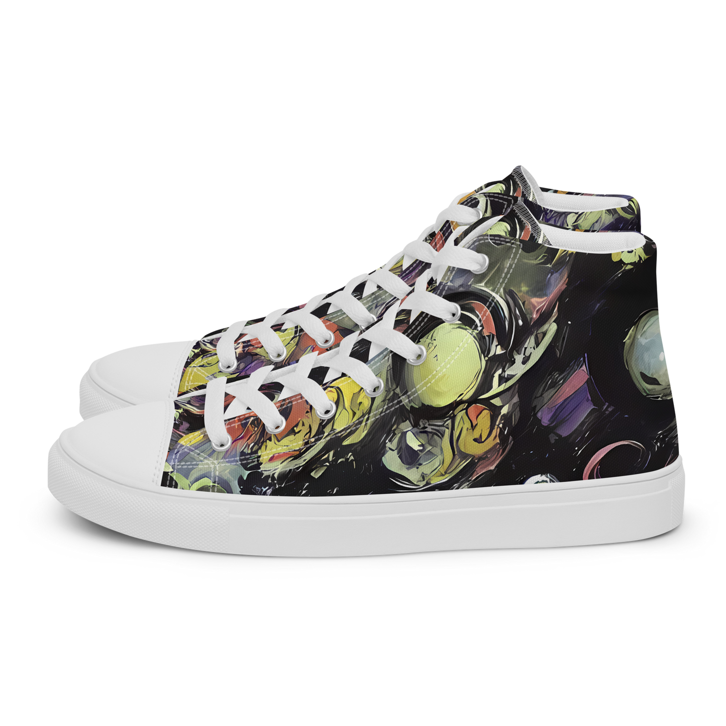 Men's High Top Canvas Shoes - Fires of the Void