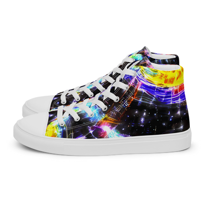 Women's High Top Canvas Shoes - Hirschl's Vortex