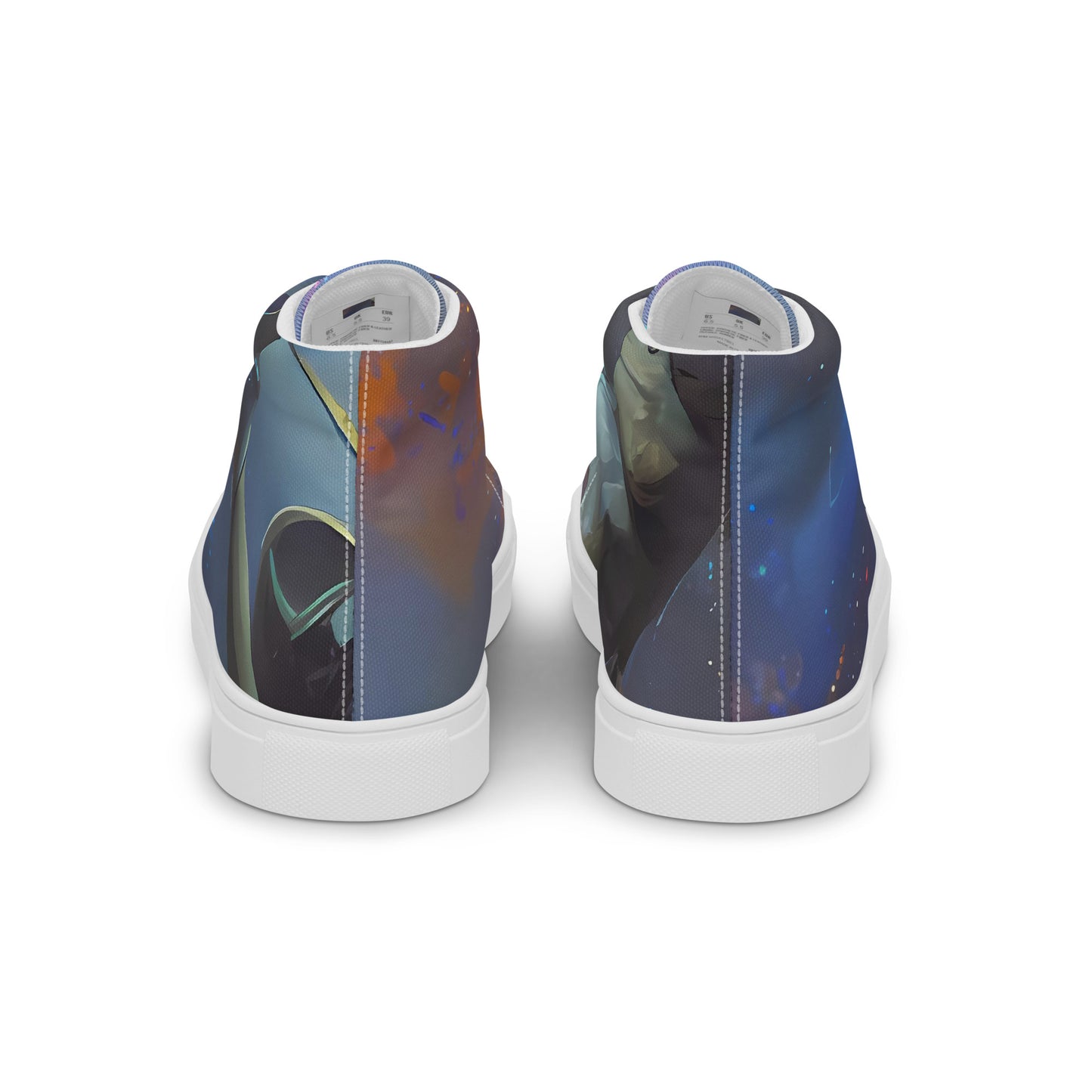 Women's High Top Canvas Shoes - Gravity's Palette