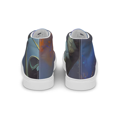 Women's High Top Canvas Shoes - Gravity's Palette