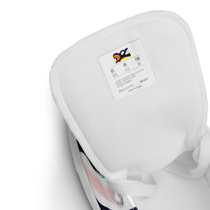 Women's High Top Canvas Shoes - Cubist Carousel