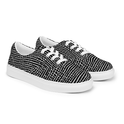 Men's Lace-Up Canvas Shoes - Zenith Stripes