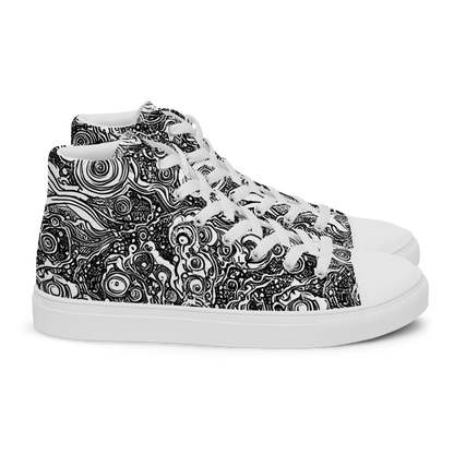 Women's High Top Canvas Shoes - Swirling Stories