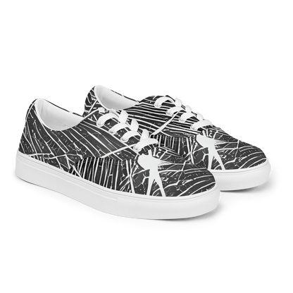 Men's Lace-Up Canvas Shoes - Silver Echo