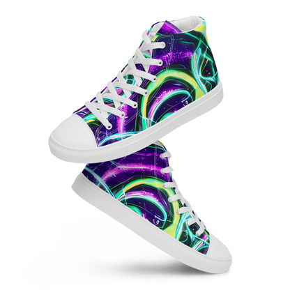 Men's High Top Canvas Shoes - Quesnel's Vortex