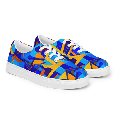 Men's Lace-Up Canvas Shoes - Radiant Labyrinth