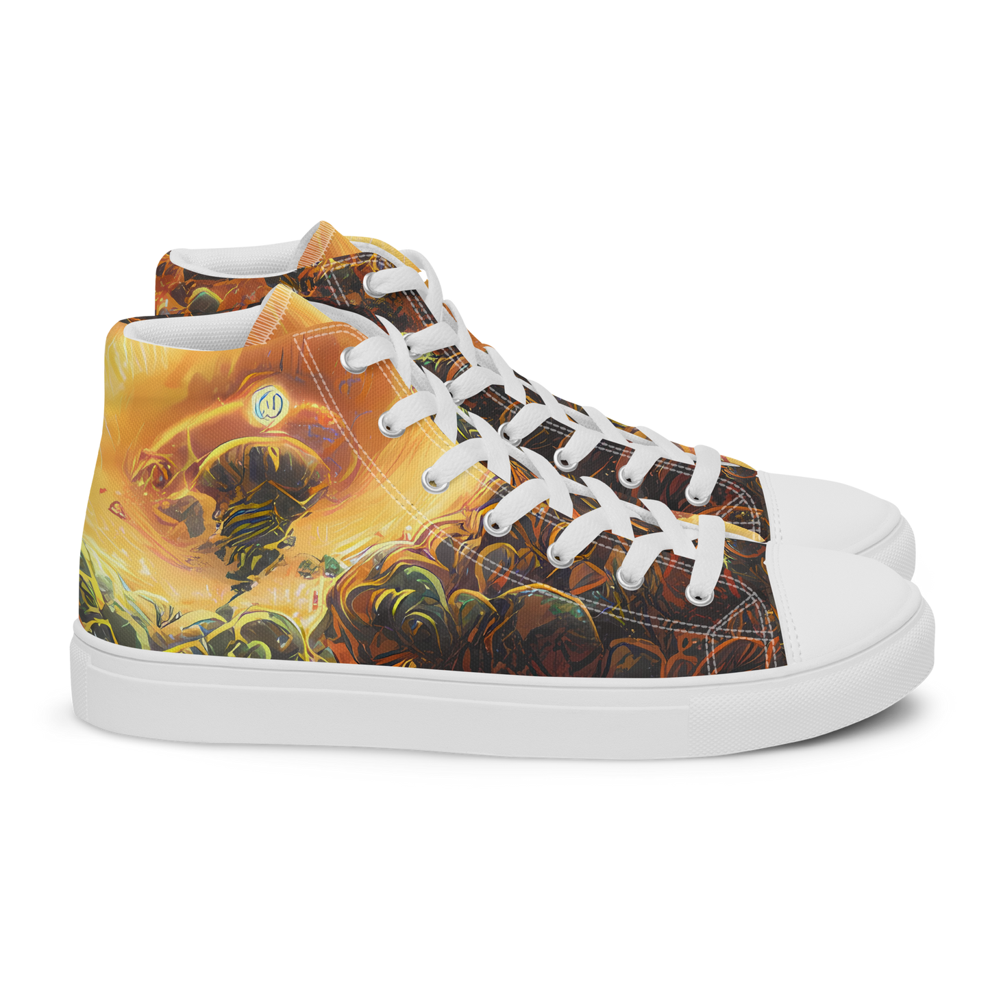 Women's High Top Canvas Shoes - Volcanic Cascade