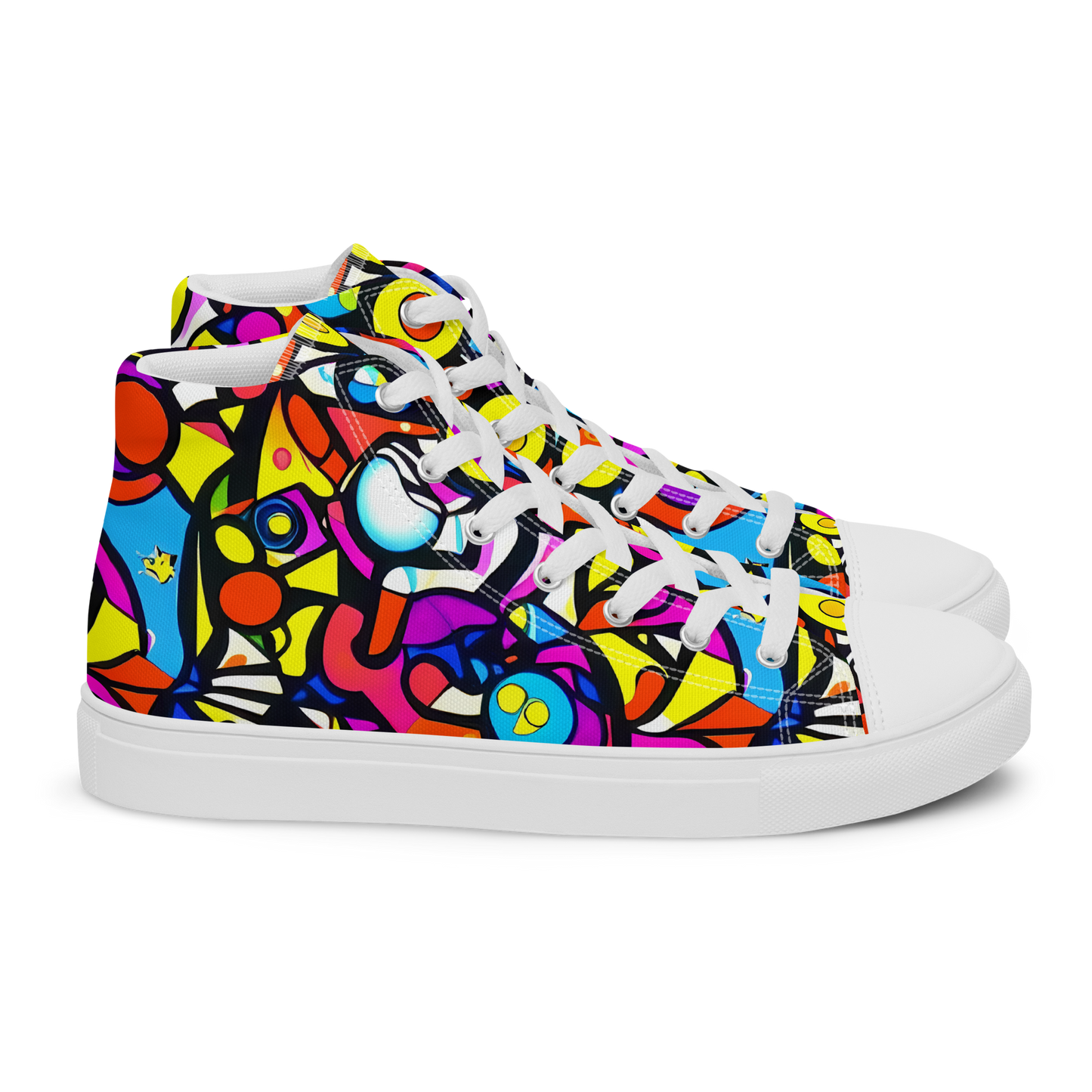 Women's High Top Canvas Shoes - Eclectic Fantasy