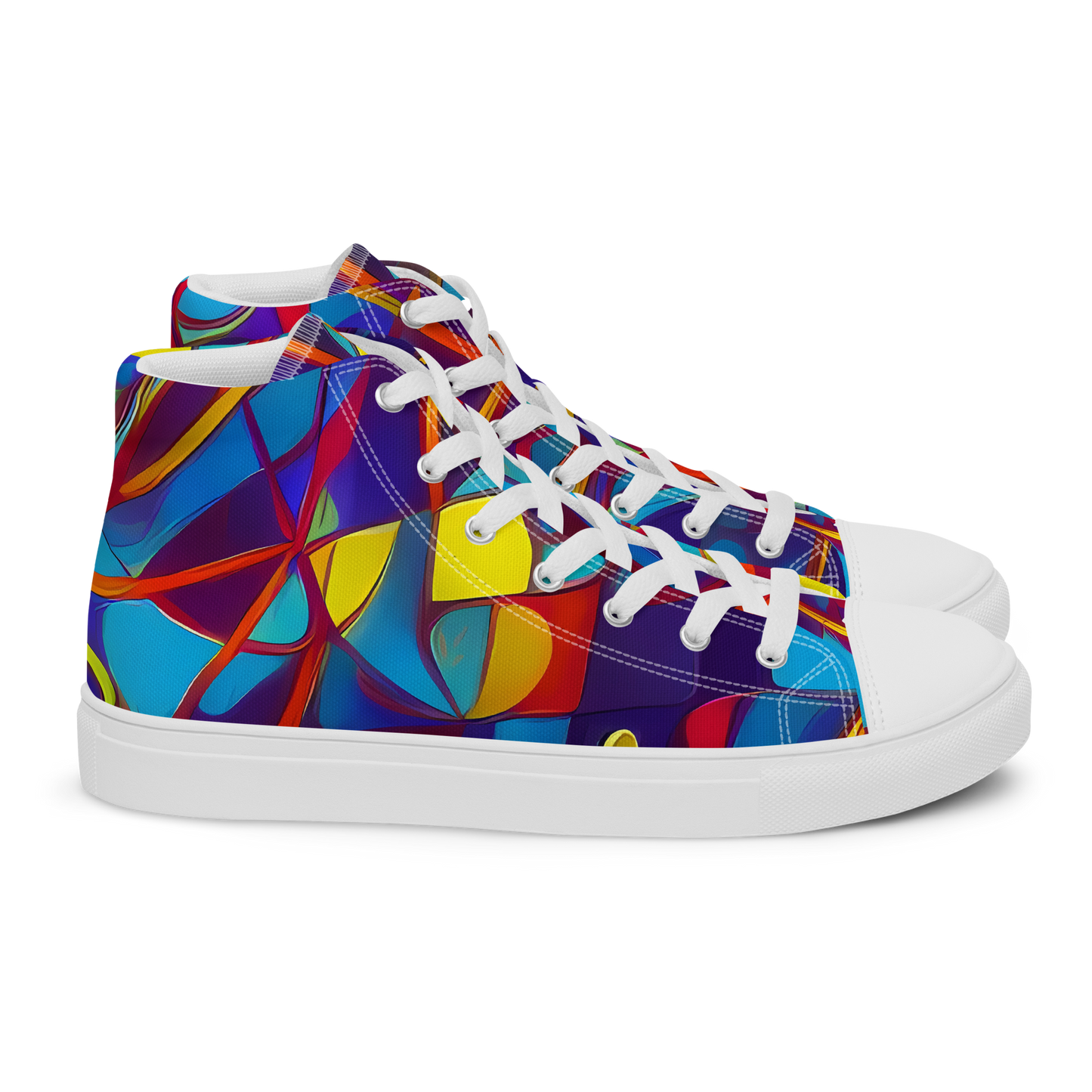 Men's High Top Canvas Shoes - Flickering Dreams