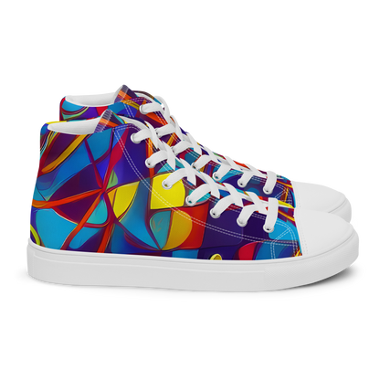 Men's High Top Canvas Shoes - Flickering Dreams