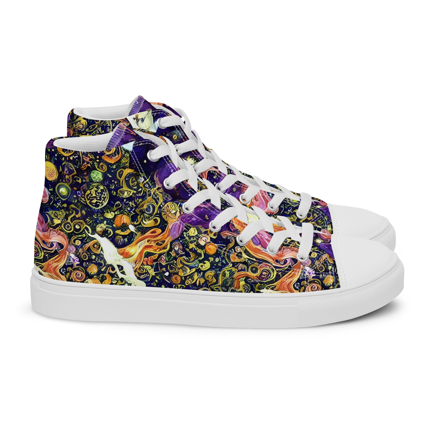 Women's High Top Canvas Shoes - Ethereal Waltz