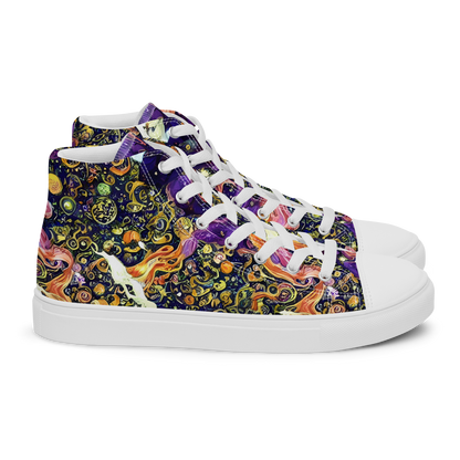 Women's High Top Canvas Shoes - Ethereal Waltz
