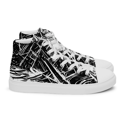 Women's High Top Canvas Shoes - Ferriss Fractals