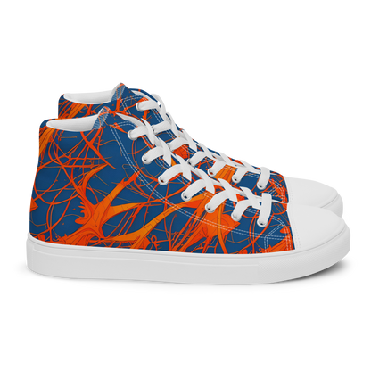 Men's High Top Canvas Shoes - Nautical Ember