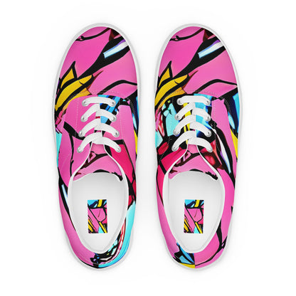 Women's Lace-Up Canvas Shoes - Barbier Bloom