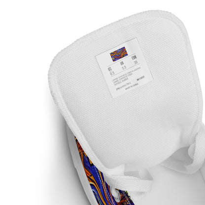 Women's High Top Canvas Shoes - Mantegna Swirl