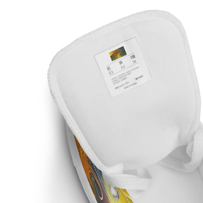 Women's High Top Canvas Shoes - Ethereal Glow