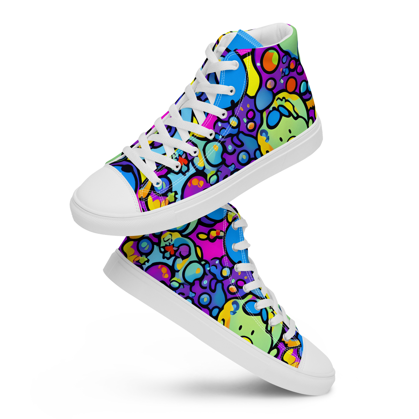 Women's High Top Canvas Shoes - Enchanted Orbs