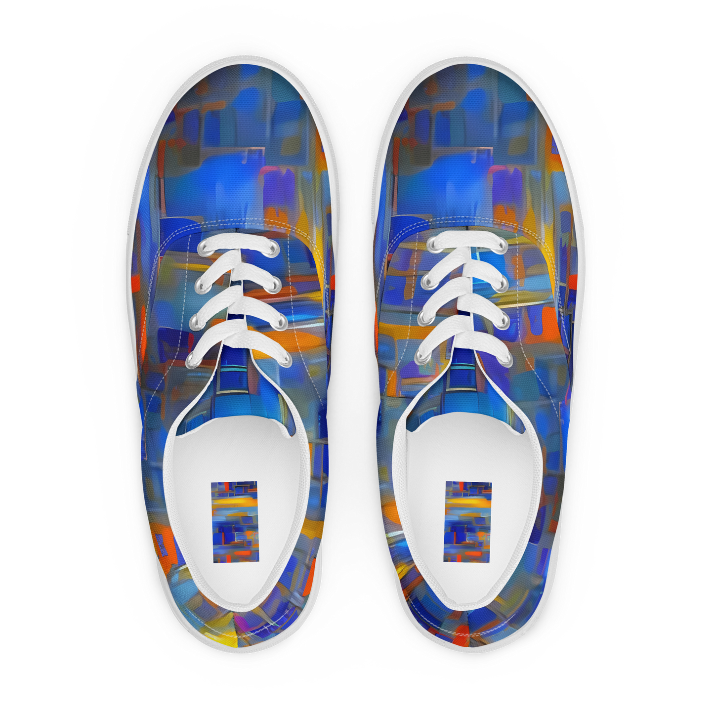 Women's Lace-Up Canvas Shoes - Neoplastique Flow