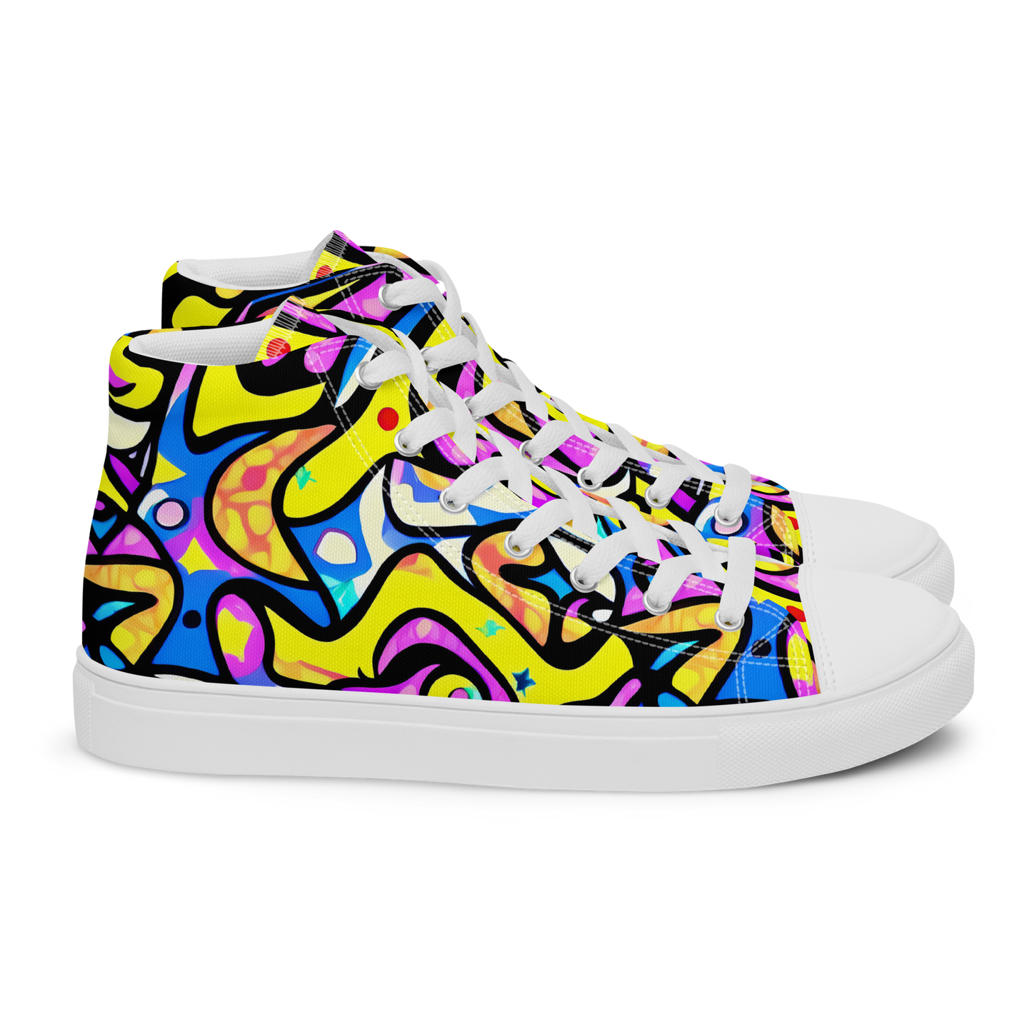 Women's High Top Canvas Shoes - Britto's Odyssey