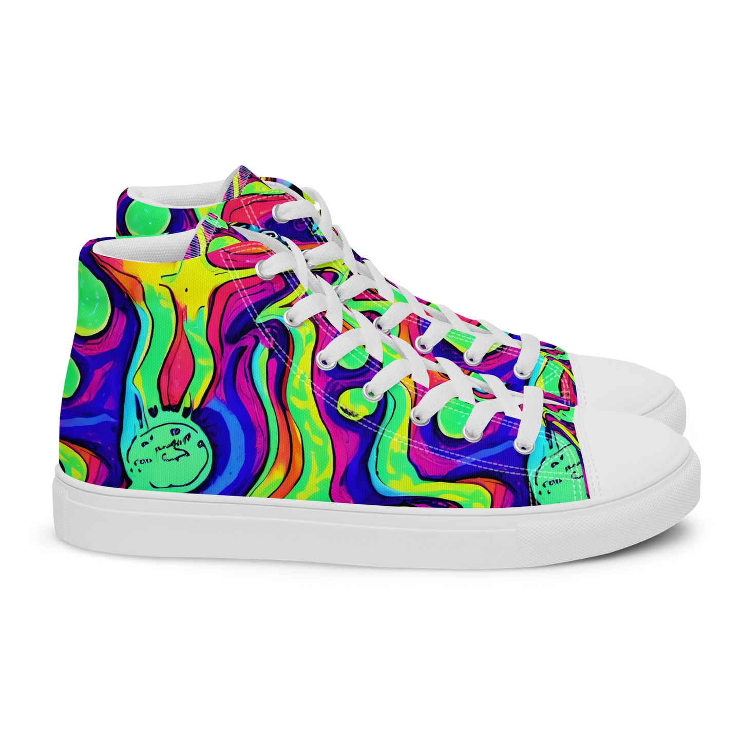 Men's High Top Canvas Shoes - Frizzled Spirits