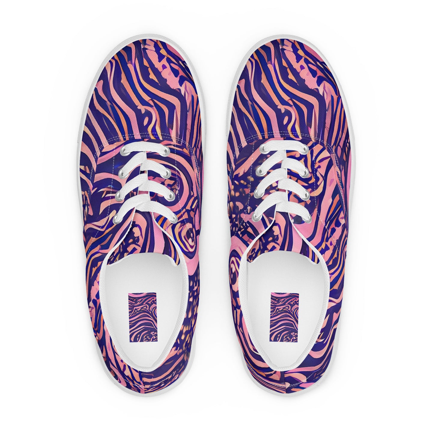 Women's Lace-Up Canvas Shoes - Ethereal Etch