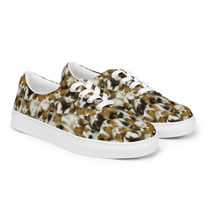 Women's Lace-Up Canvas Shoes - Cuddle Chaos