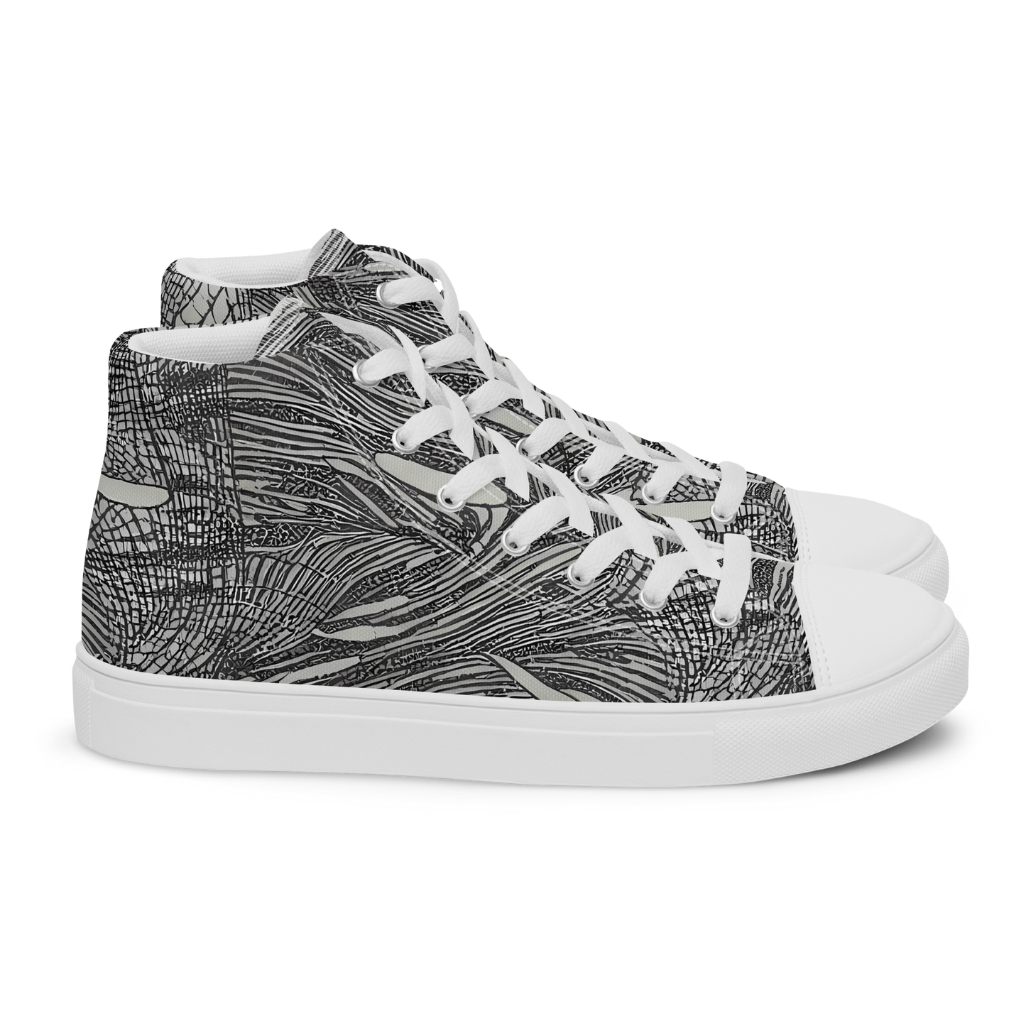 Women's High Top Canvas Shoes - Sable Currents