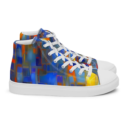 Men's High Top Canvas Shoes - Neoplastique Flow