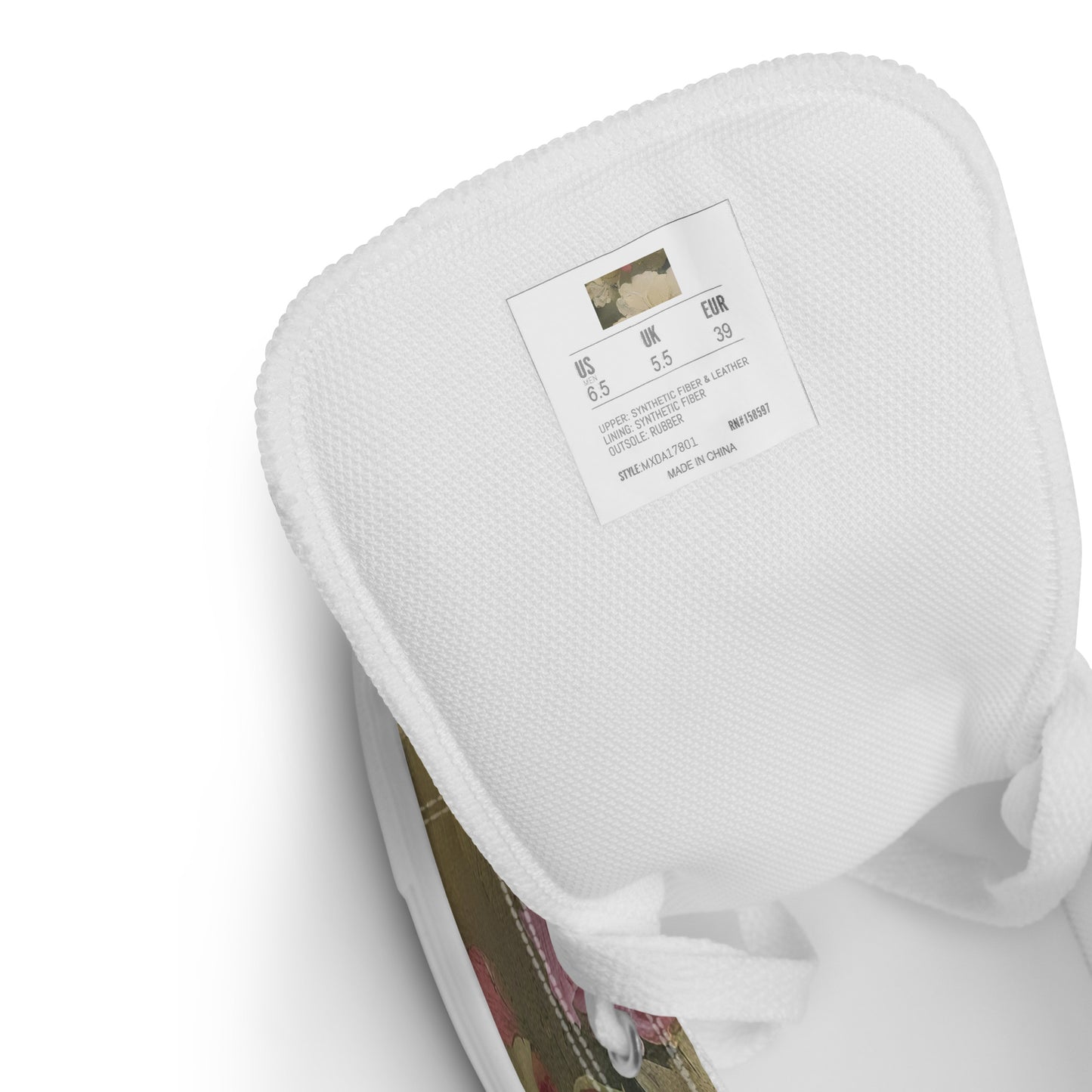 Women's High Top Canvas Shoes - Blossoms in Harmony