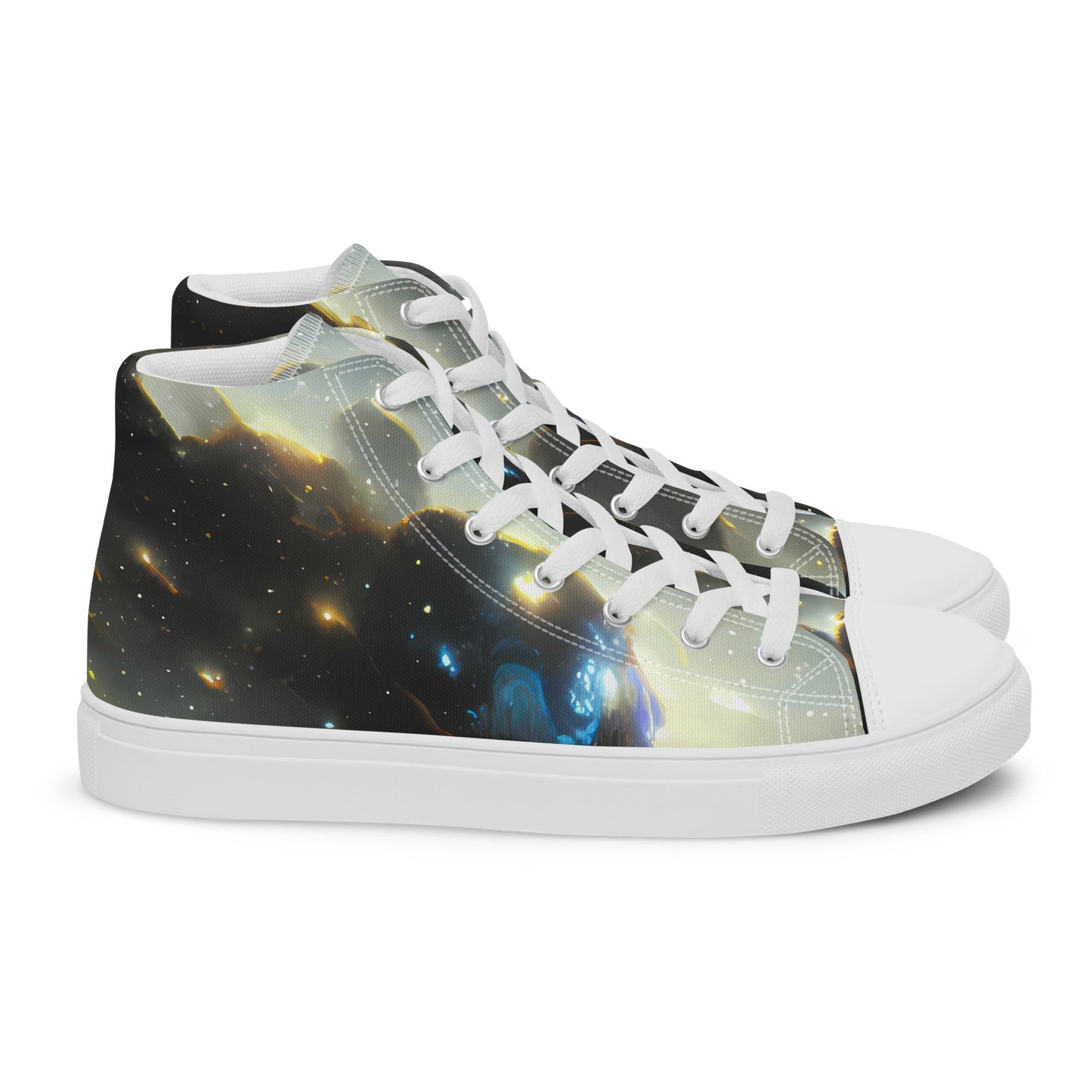 Men's High Top Canvas Shoes - Rutkowski Nebula