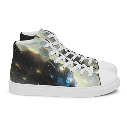 Men's High Top Canvas Shoes - Rutkowski Nebula