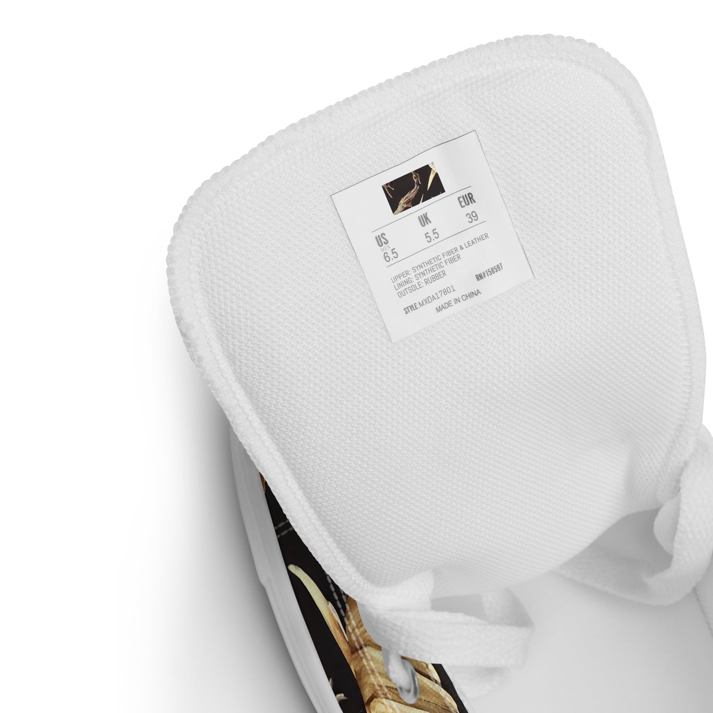 Women's High Top Canvas Shoes - Fossil Fantasia