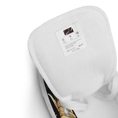 Women's High Top Canvas Shoes - Fossil Fantasia