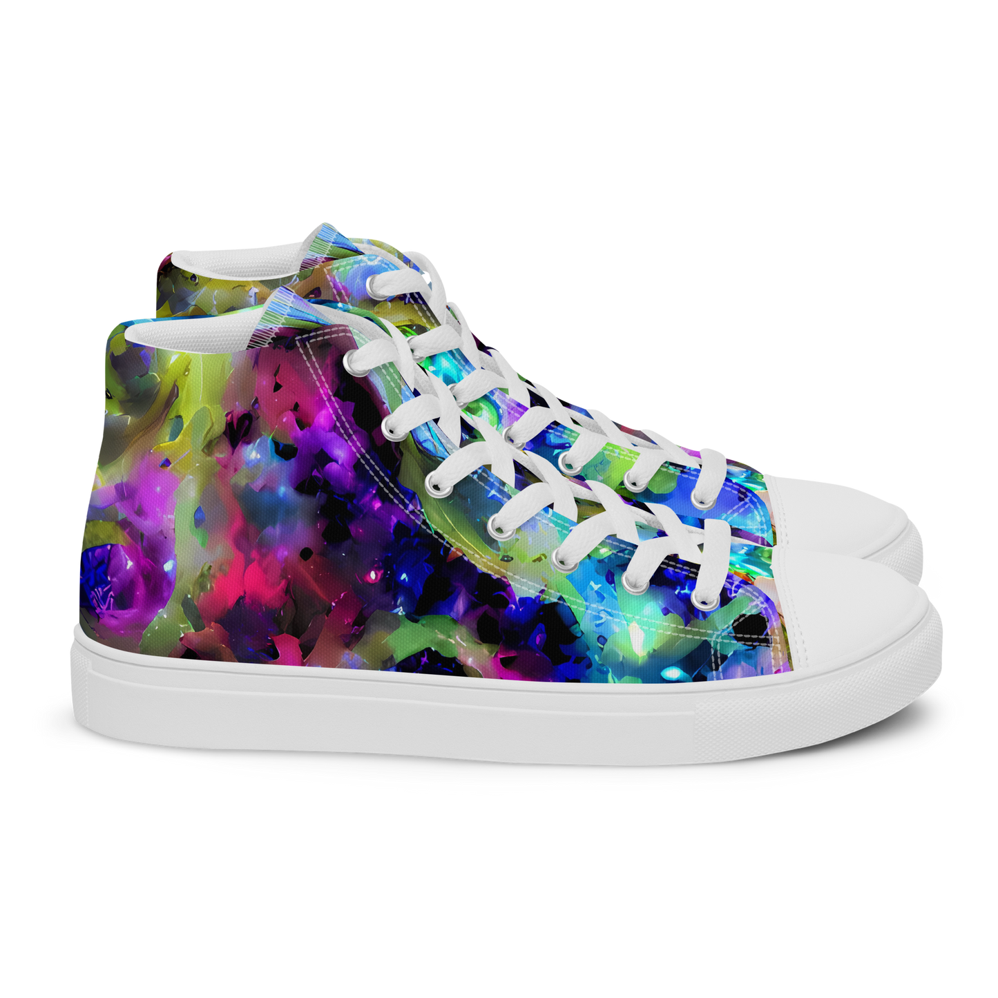 Men's High Top Canvas Shoes - Fantasy Spiral