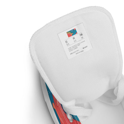 Women's High Top Canvas Shoes - Jurassic Jive