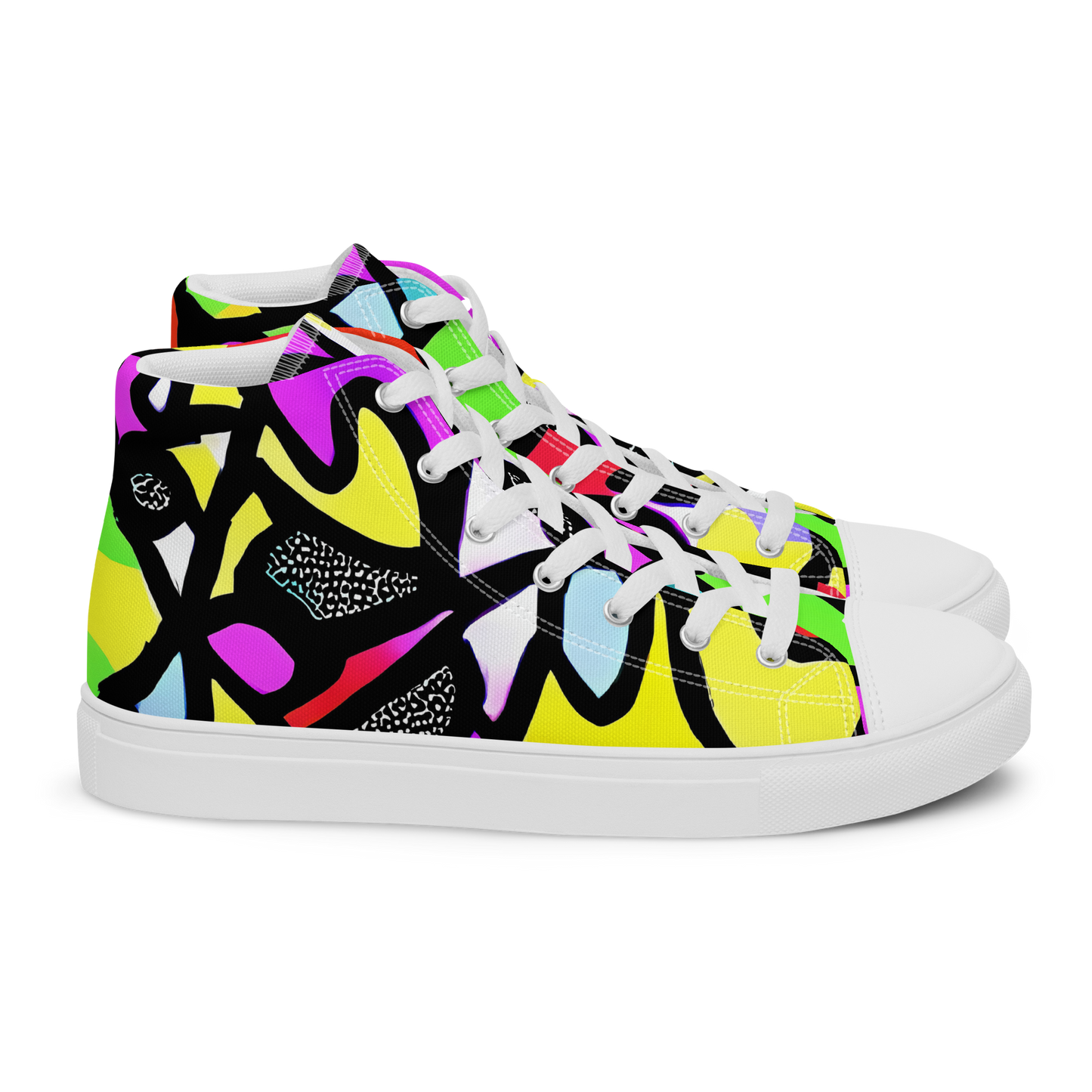 Women's High Top Canvas Shoes - Vivid Serenade