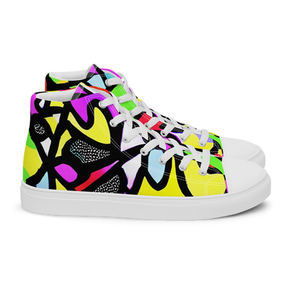 Women's High Top Canvas Shoes - Vivid Serenade