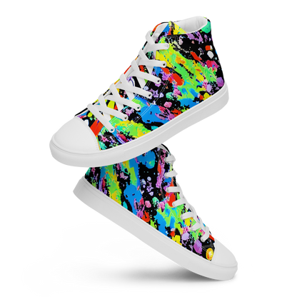 Women's High Top Canvas Shoes - Pollock Pulse