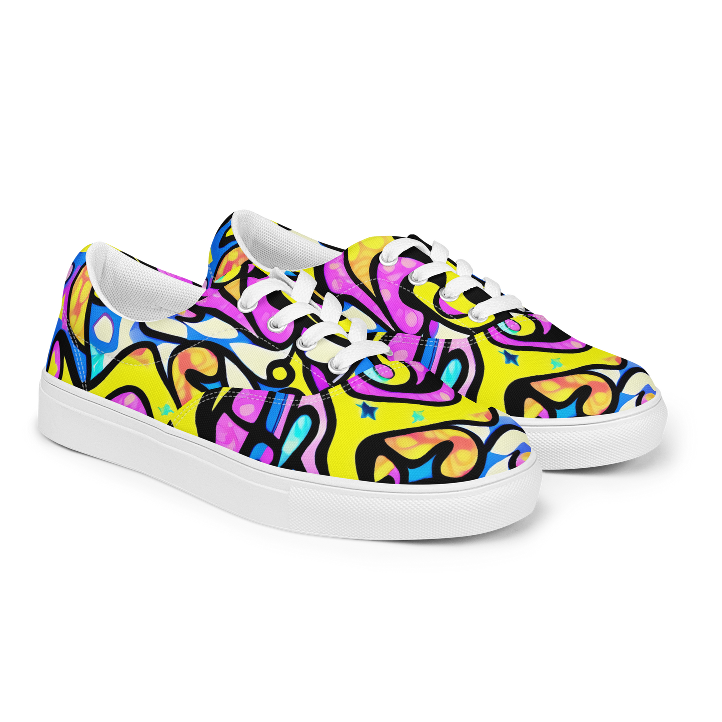 Women's Lace-Up Canvas Shoes - Britto's Odyssey